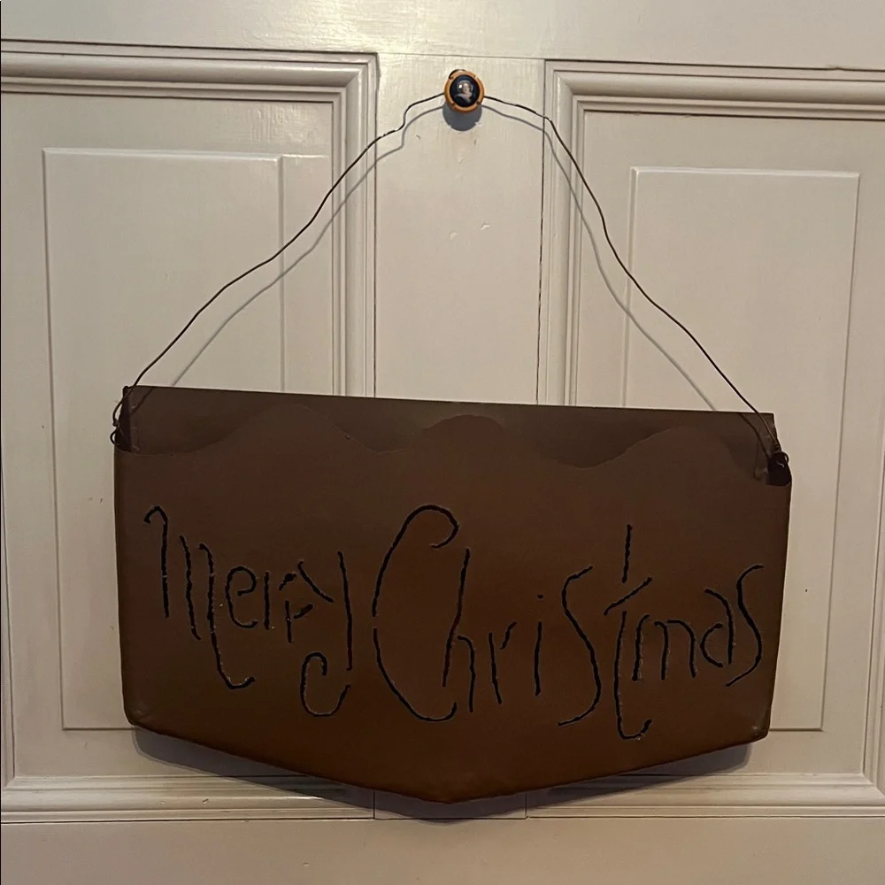 Rustic Metal Merry Christmas 